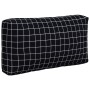 Cushions for pallets, 3 pieces, black checkered Oxford fabric by vidaXL, Cushions for chairs and sofas - Ref: Foro24-360960, ...