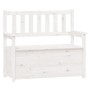 Solid white pine wood bench 112.5x51.5x96.5 cm by vidaXL, Banks - Ref: Foro24-823560, Price: 143,74 €, Discount: %