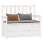 Solid white pine wood bench 112.5x51.5x96.5 cm by vidaXL, Banks - Ref: Foro24-823560, Price: 143,74 €, Discount: %