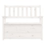 Solid white pine wood bench 112.5x51.5x96.5 cm by vidaXL, Banks - Ref: Foro24-823560, Price: 143,74 €, Discount: %