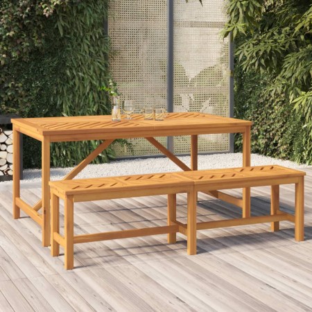 Banco de jardín madera maciza de acacia 150 cm de vidaXL, Bancos de jardín - Ref: Foro24-362238, Precio: 142,07 €, Descuento: %