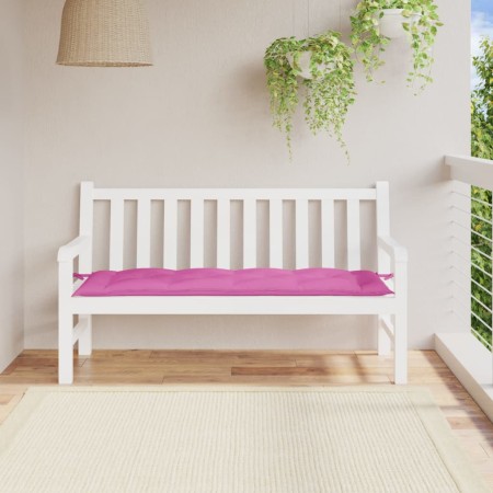 Cojín de banco de jardín tela Oxford rosa 150x50x7 cm de vidaXL, Cojines para sillas y sofás - Ref: Foro24-361619, Precio: 32...