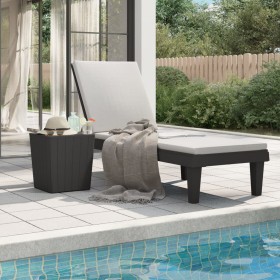 Black polypropylene sun lounger 155x58x83 cm by vidaXL, Loungers - Ref: Foro24-364146, Price: 130,03 €, Discount: %