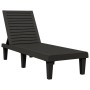 Black polypropylene sun lounger 155x58x83 cm by vidaXL, Loungers - Ref: Foro24-364146, Price: 129,92 €, Discount: %