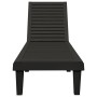 Black polypropylene sun lounger 155x58x83 cm by vidaXL, Loungers - Ref: Foro24-364146, Price: 129,92 €, Discount: %