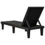 Black polypropylene sun lounger 155x58x83 cm by vidaXL, Loungers - Ref: Foro24-364146, Price: 129,92 €, Discount: %