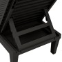 Black polypropylene sun lounger 155x58x83 cm by vidaXL, Loungers - Ref: Foro24-364146, Price: 129,92 €, Discount: %