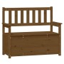 Solid pine wood bench honey brown 112.5x51.5x96.5 cm by vidaXL, Banks - Ref: Foro24-823562, Price: 155,30 €, Discount: %