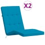 Sun lounger cushions 2 pcs light blue Oxford fabric by vidaXL, Cushions for chairs and sofas - Ref: Foro24-361988, Price: 46,...