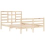 Estructura de cama madera maciza 140x200 cm de vidaXL, Camas y somieres - Ref: Foro24-3105860, Precio: 123,12 €, Descuento: %