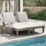 Light brown polypropylene double lounger 155x138x83 cm by vidaXL, Loungers - Ref: Foro24-364151, Price: 342,35 €, Discount: %