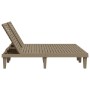 Light brown polypropylene double lounger 155x138x83 cm by vidaXL, Loungers - Ref: Foro24-364151, Price: 342,35 €, Discount: %