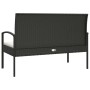 Garden bench with black synthetic rattan cushion 105 cm by vidaXL, garden benches - Ref: Foro24-362166, Price: 132,99 €, Disc...