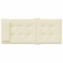 Kissen für Hochlehner, 4 Stück, cremefarbener Oxford-Stoff von vidaXL, Kissen für Stühle und Sofas - Ref: Foro24-361881, Prei...