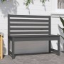 Garden bench solid gray pine wood 109 cm by vidaXL, garden benches - Ref: Foro24-824034, Price: 92,21 €, Discount: %