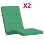 Lounger cushions 2 pcs green Oxford fabric by vidaXL, Cushions for chairs and sofas - Ref: Foro24-361989, Price: 46,39 €, Dis...