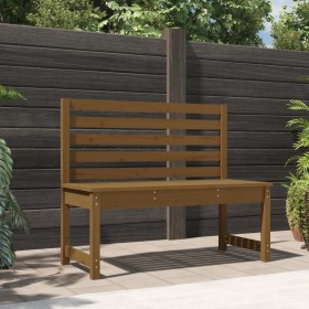 Garden bench solid pine wood honey brown 109 cm by vidaXL, garden benches - Ref: Foro24-824035, Price: 69,99 €, Discount: %