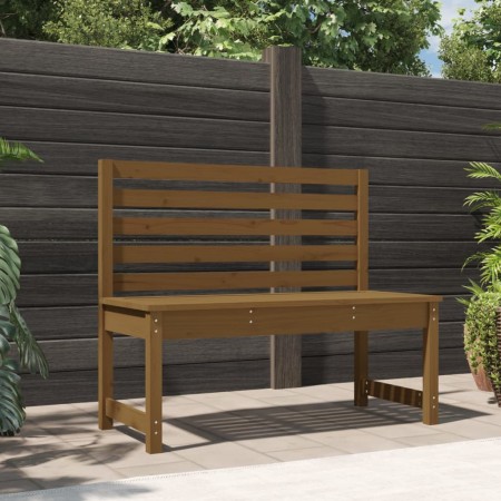 Garden bench solid pine wood honey brown 109 cm by vidaXL, garden benches - Ref: Foro24-824035, Price: 69,45 €, Discount: %