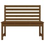 Garden bench solid pine wood honey brown 109 cm by vidaXL, garden benches - Ref: Foro24-824035, Price: 69,45 €, Discount: %