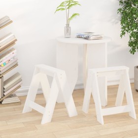 Solid pine wood stools, set of 2, 40x40x45 cm by vidaXL, Folding stools and chairs - Ref: Foro24-823660, Price: 43,99 €, Disc...