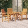 Dining chairs for garden, set of 3, solid acacia wood. by vidaXL, Garden chairs - Ref: Foro24-362228, Price: 214,70 €, Discou...