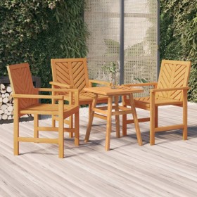 Sillas de comedor para jardín 3 uds madera maciza acacia de vidaXL, Sillas de jardín - Ref: Foro24-362228, Precio: 214,99 €, ...