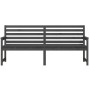 Garden bench solid gray pine wood 203.5x48x91.5 cm by vidaXL, garden benches - Ref: Foro24-824076, Price: 179,72 €, Discount: %