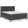 Cama box spring tela gris oscuro 180x200 cm de vidaXL, Camas y somieres - Ref: Foro24-3054796, Precio: 754,57 €, Descuento: %