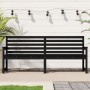 Gartenbank aus massivem Kiefernholz schwarz 203,5x48x91,5 cm von vidaXL, Gartenbänke - Ref: Foro24-824078, Preis: 151,99 €, R...