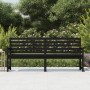 Solid black pine wood garden bench 203.5x48x91.5 cm by vidaXL, garden benches - Ref: Foro24-824078, Price: 152,28 €, Discount: %