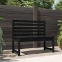 Gartenbank aus massivem schwarzem Kiefernholz, 109 cm von vidaXL, Gartenbänke - Ref: Foro24-824036, Preis: 66,34 €, Rabatt: %