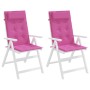 Cojines de silla con respaldo alto 2 uds tela Oxford rosa de vidaXL, Cojines para sillas y sofás - Ref: Foro24-361934, Precio...