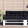 Cushions for pallet sofa 2 pieces in black checkered fabric by vidaXL, Cushions for chairs and sofas - Ref: Foro24-360749, Pr...