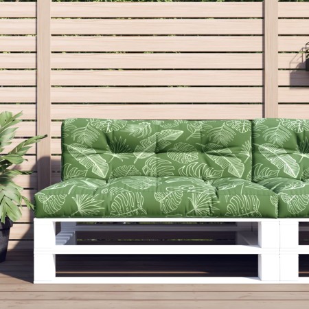 Cushions for pallets 2 units leaf print fabric by vidaXL, Cushions for chairs and sofas - Ref: Foro24-360752, Price: 72,98 €,...