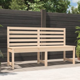 Solid pine wood garden bench 157.5 cm by vidaXL, garden benches - Ref: Foro24-824039, Price: 108,63 €, Discount: %