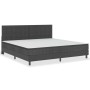 Box spring bed dark gray fabric 200x200 cm by vidaXL, Beds and slatted bases - Ref: Foro24-3054715, Price: 739,99 €, Discount: %