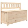 Solid pine wood bench 110x41x76.5 cm by vidaXL, Banks - Ref: Foro24-823554, Price: 108,89 €, Discount: %