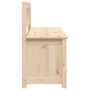 Solid pine wood bench 110x41x76.5 cm by vidaXL, Banks - Ref: Foro24-823554, Price: 108,89 €, Discount: %