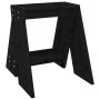 Hocker 2 Einheiten aus massivem schwarzem Kiefernholz 40x40x45 cm von vidaXL, Klapphocker und Stühle - Ref: Foro24-823663, Pr...