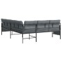 Steel and anthracite gray textilene garden corner sofa by vidaXL, Garden sets - Ref: Foro24-362812, Price: 282,04 €, Discount: %