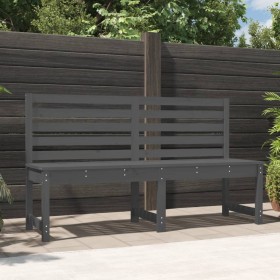 Banco de jardín madera maciza pino gris 157,5 cm de vidaXL, Bancos de jardín - Ref: Foro24-824041, Precio: 94,99 €, Descuento: %