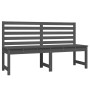 Garden bench solid gray pine wood 157.5 cm by vidaXL, garden benches - Ref: Foro24-824041, Price: 94,55 €, Discount: %