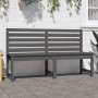 Garden bench solid gray pine wood 157.5 cm by vidaXL, garden benches - Ref: Foro24-824041, Price: 94,55 €, Discount: %