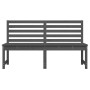 Garden bench solid gray pine wood 157.5 cm by vidaXL, garden benches - Ref: Foro24-824041, Price: 94,55 €, Discount: %