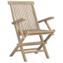 Folding garden chairs 2 units solid teak wood 56x61x89 cm by vidaXL, Garden chairs - Ref: Foro24-362764, Price: 174,34 €, Dis...