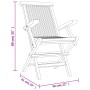 Folding garden chairs 2 units solid teak wood 56x61x89 cm by vidaXL, Garden chairs - Ref: Foro24-362764, Price: 174,34 €, Dis...