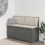 Solid gray pine wood bench 110x41x76.5 cm by vidaXL, Banks - Ref: Foro24-823556, Price: 156,33 €, Discount: %