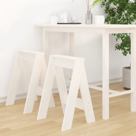 Stools 2 units solid white pine wood 40x40x60 cm by vidaXL, Folding stools and chairs - Ref: Foro24-823665, Price: 54,99 €, D...