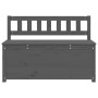 Solid gray pine wood bench 110x41x76.5 cm by vidaXL, Banks - Ref: Foro24-823556, Price: 156,33 €, Discount: %