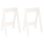 Stools 2 units solid white pine wood 40x40x60 cm by vidaXL, Folding stools and chairs - Ref: Foro24-823665, Price: 54,62 €, D...